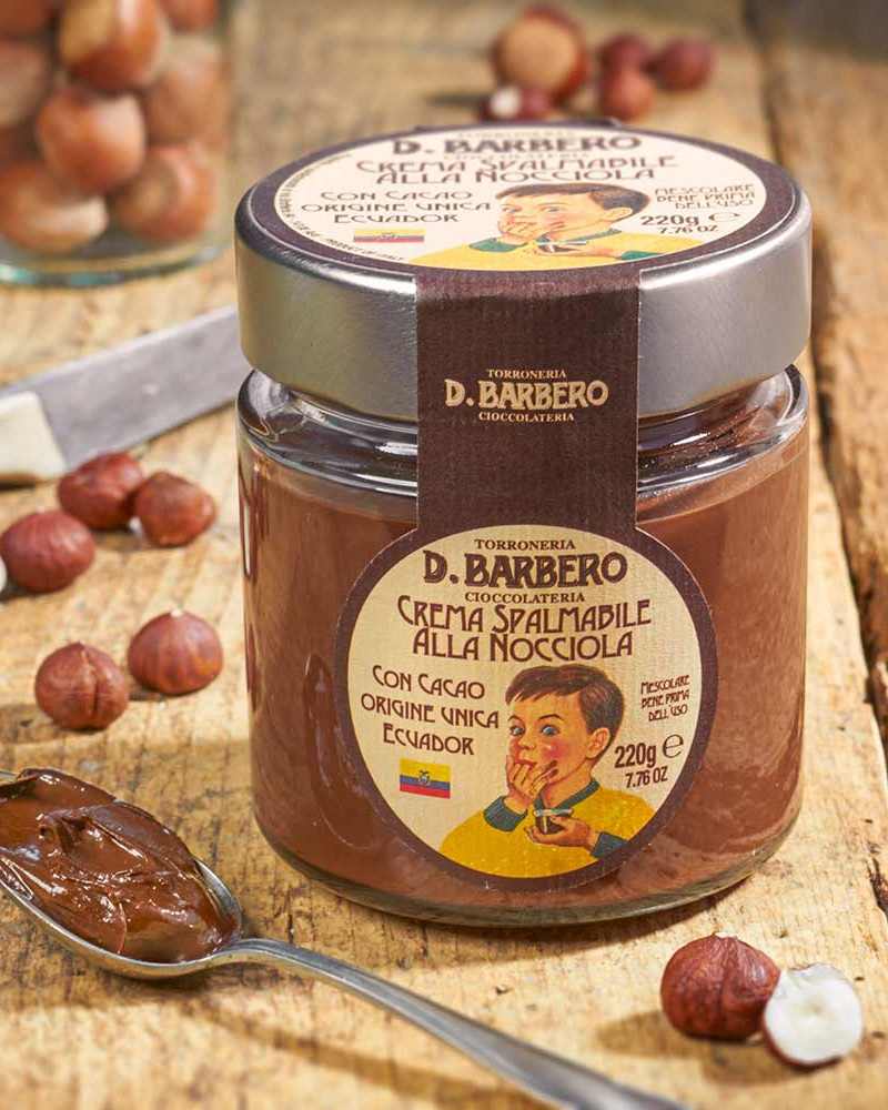 Gianduia Haselnusscreme aus 50% Piemont Haselnüssen IGP